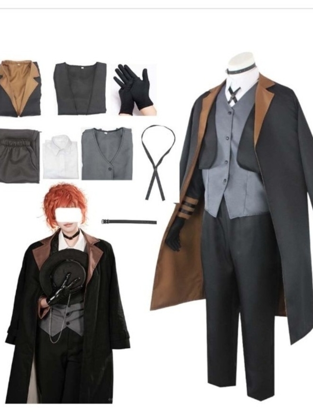 Cosplay Costume For Chuuya Nakahara From Bungo Stray Dogs